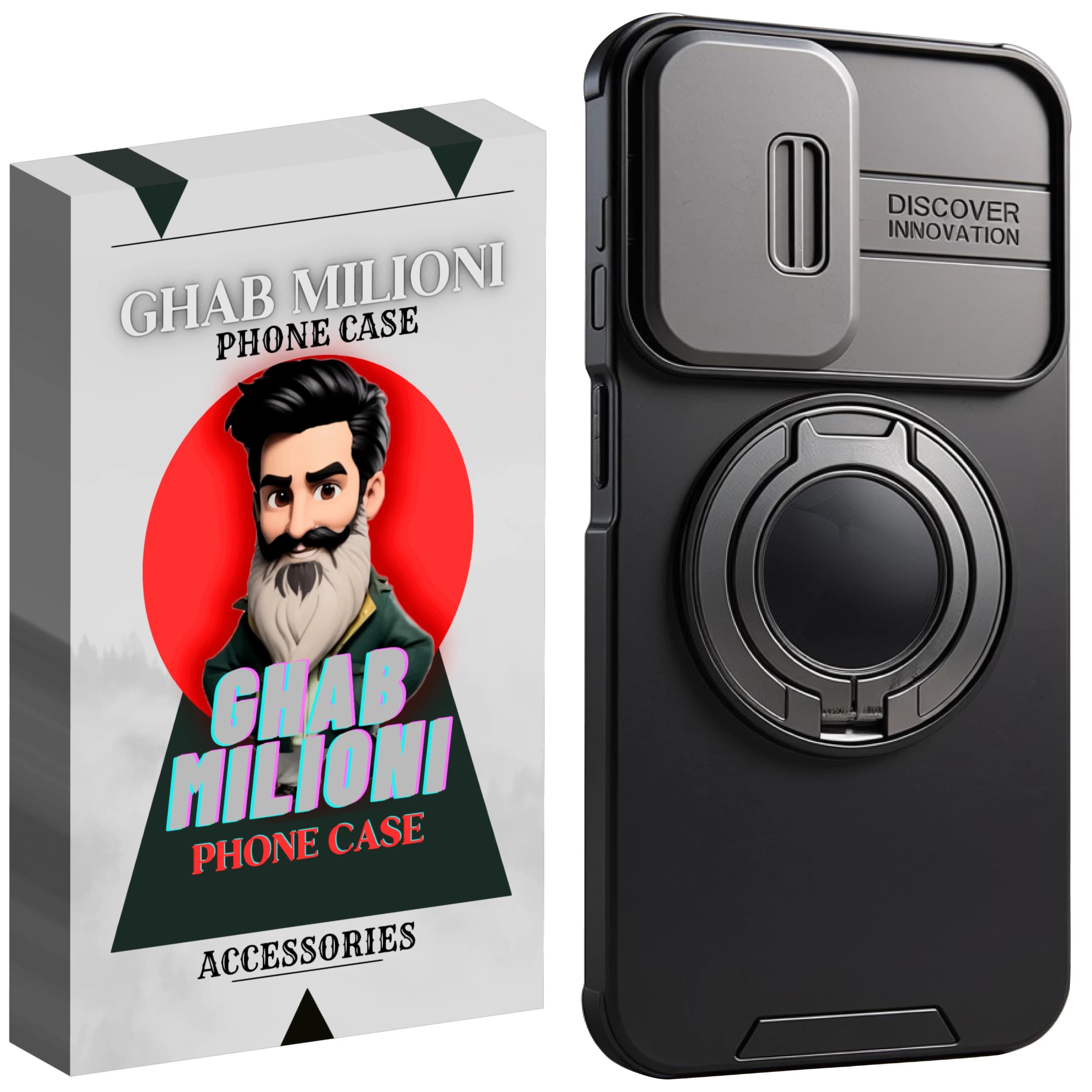 کاور گوشی سامسونگ A03S قاب میلیونی مدل دیفندر استند شو