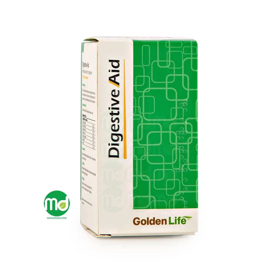 قرص دایجستیو اید گلدن لایف حاوی عصاره های گیاهی 30 عدد