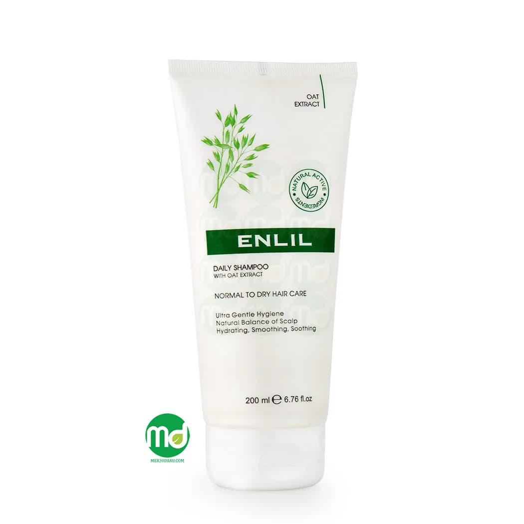 شامپو روزانه تیوپی عصاره جو دو سر انلیل موهای معمولی تا خشک