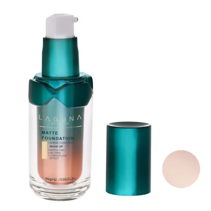 کرم پودر مایع لاگونا مدل MATTE شماره LMF02 مناسب برای پوست چرب و مختلط وزن 30 گرم