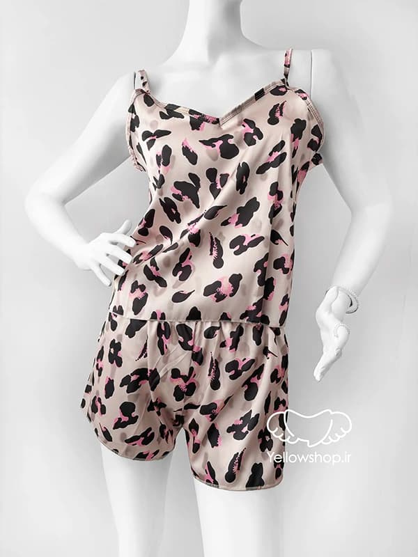 ست لباس راحتی تاپ و شورتک پلنگی نیروانیا NIRVANIA کد 27085