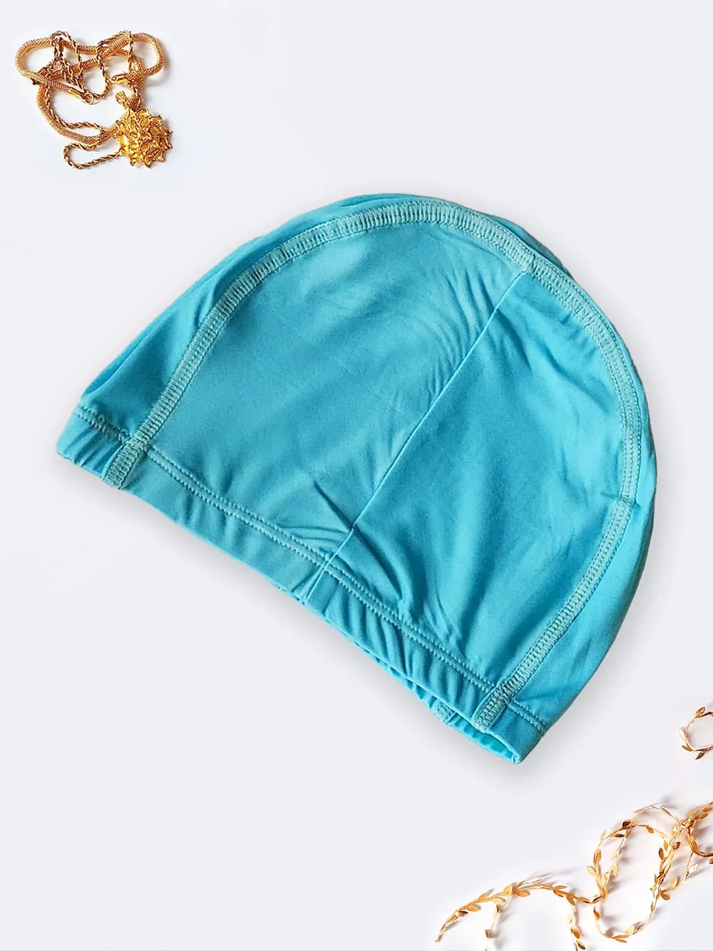 کلاه استخر شنا پارچه ای با کیفیت و ارزان به رنگ سبز روشن