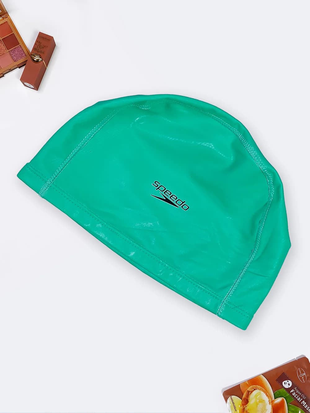 کلاه شنا ضد کلر سبز رنگ زنانه و مردانه اسپیدو ( Speedo ) با جنس فومی
