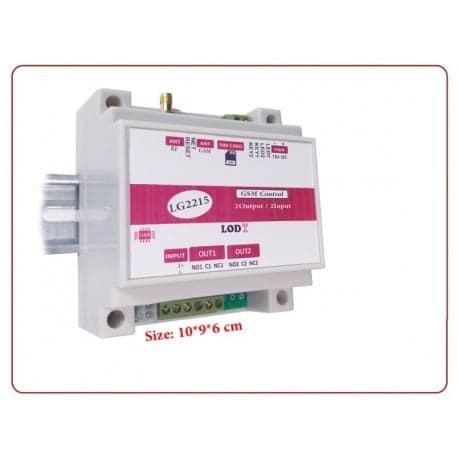 کنترل پیامکی 2 کانال + 2 ورودی // بیسیک / LG2215