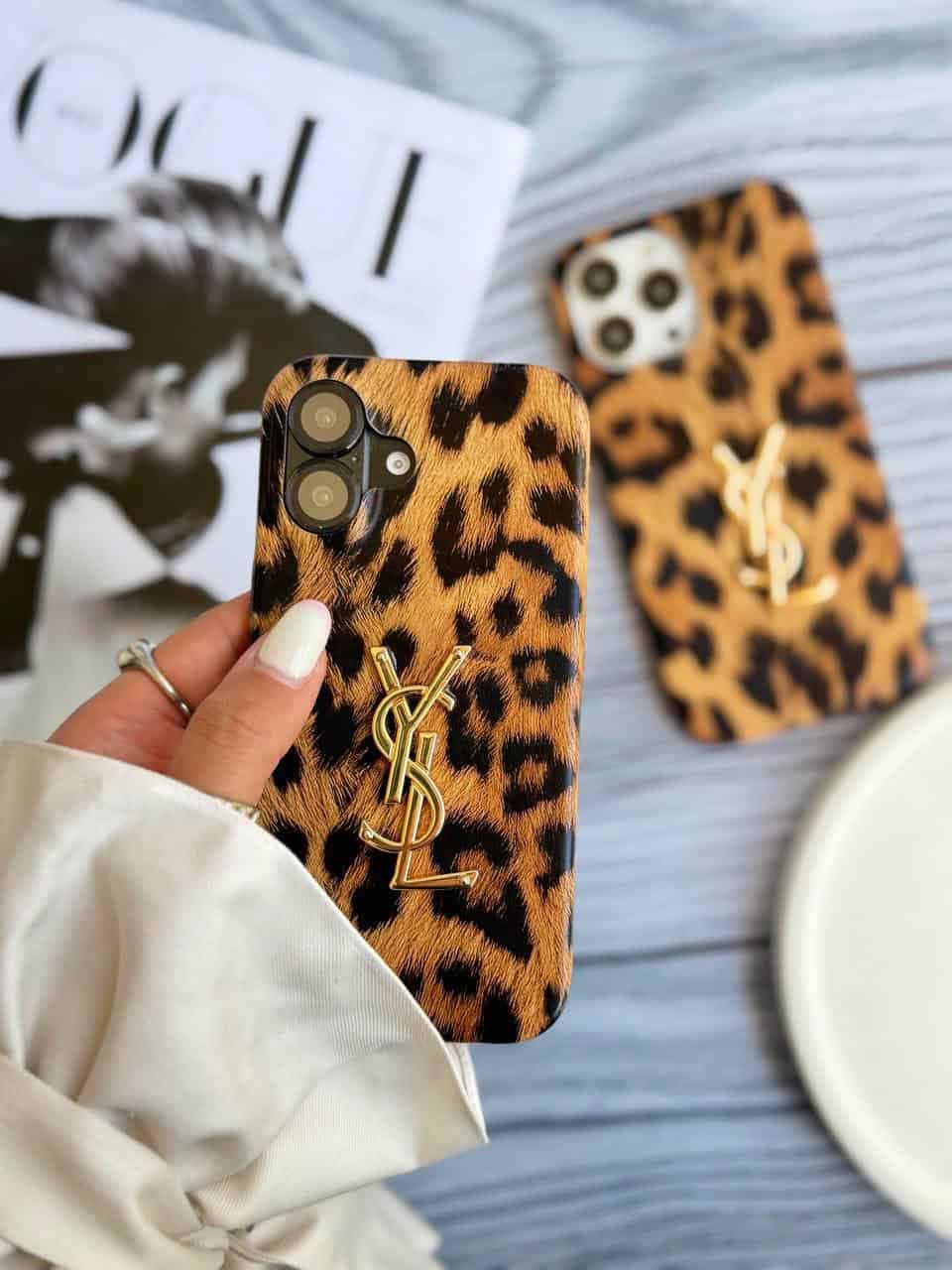 قاب YSL پلنگی آیفون و سامسونگ