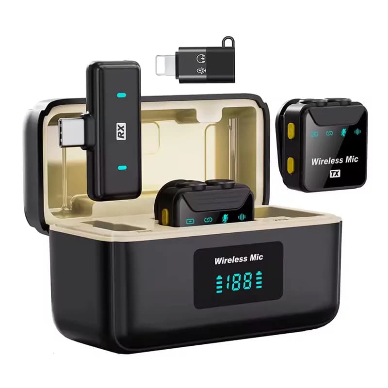 میکروفن یقه ای بیسیم مدل SX23 دوتایی