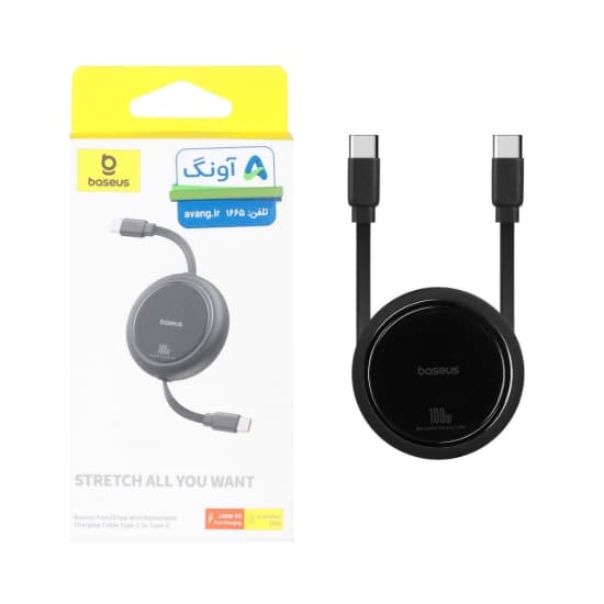 کابل تبدیل USB-C به USB-C بیسوس مدل مدل Stretch All You Want CB000062