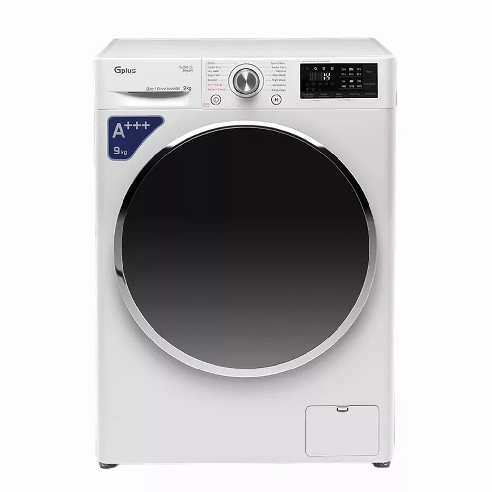 ماشین لباسشویی اتوماتیک جی پلاس مدل GWM-P99W ظرفیت 9 کیلوگرم
