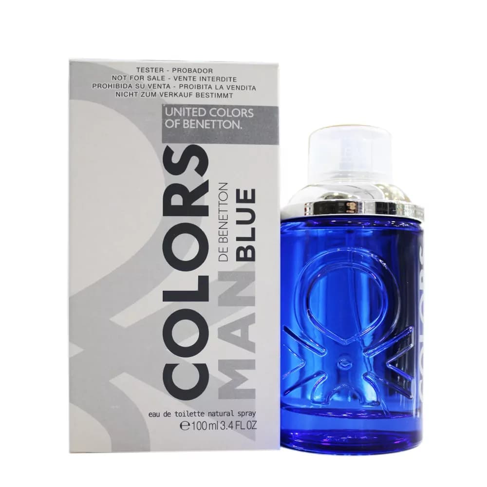 تستر ادو تویلت مردانه بنتون مدل MAN BLUE با رایحه خنک حجم 100 میلی لیتر