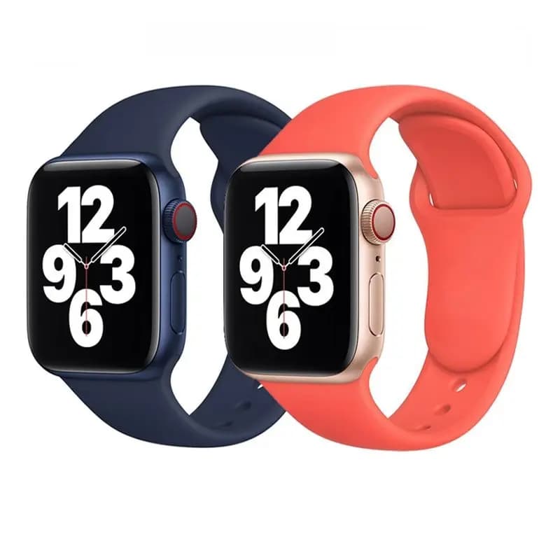 بند سیلیکونی سایز 40 میلی متر مناسب برای اپل واچ سری های 1 ، 2 ، 3 ، 4 ، 5 ، 6se و 7