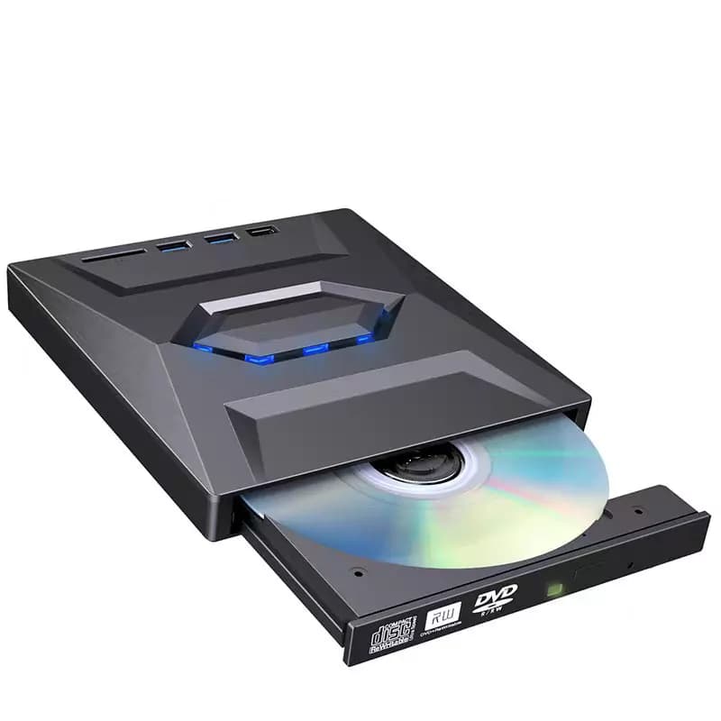 درایو DVD/RW اکسترنال هاب مدل B21-Y 5 IN 1 TYPE-C/USB 3