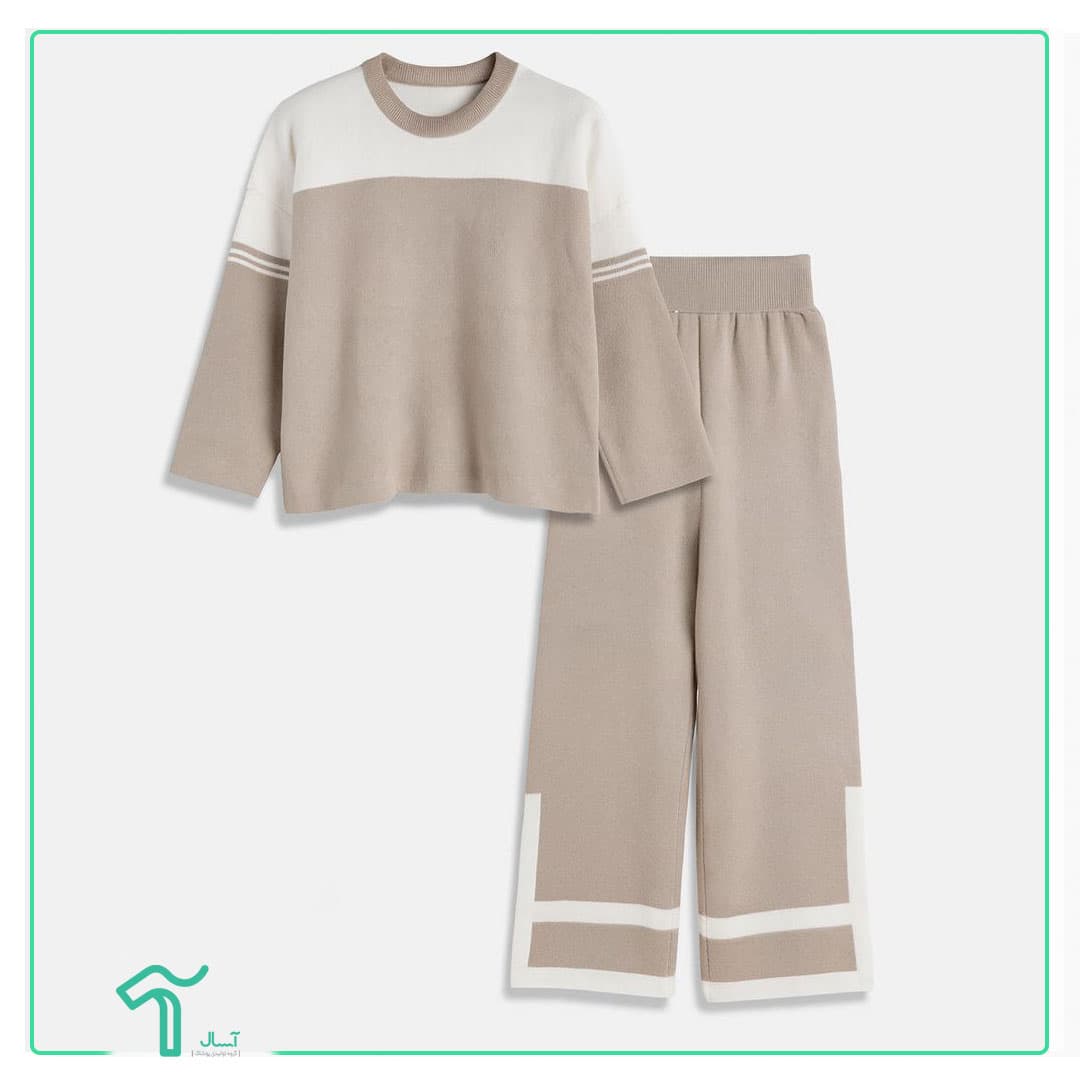 ست بلوز شلوار بافت مهدیس کد 8896