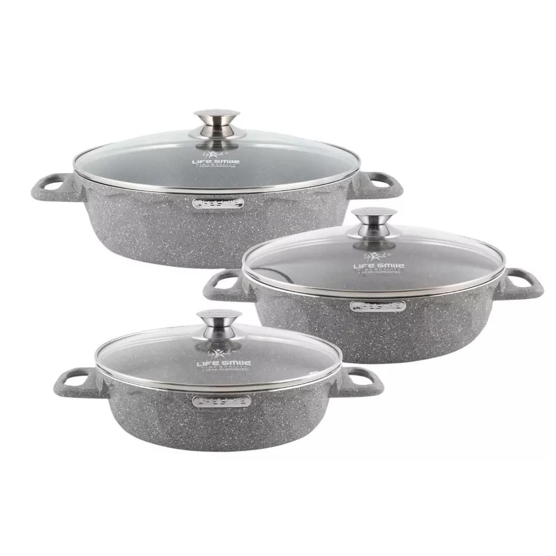 سرویس تابه 6 پارچه لایف اسمایل مدل LIFEP7STSHR-6-4