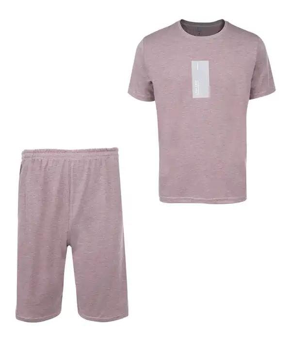 ست تی شرت و شلوارک مردانه کالباسی نیل کوک Nilkouk طرح FEEL FREE مدل MCOL4-1