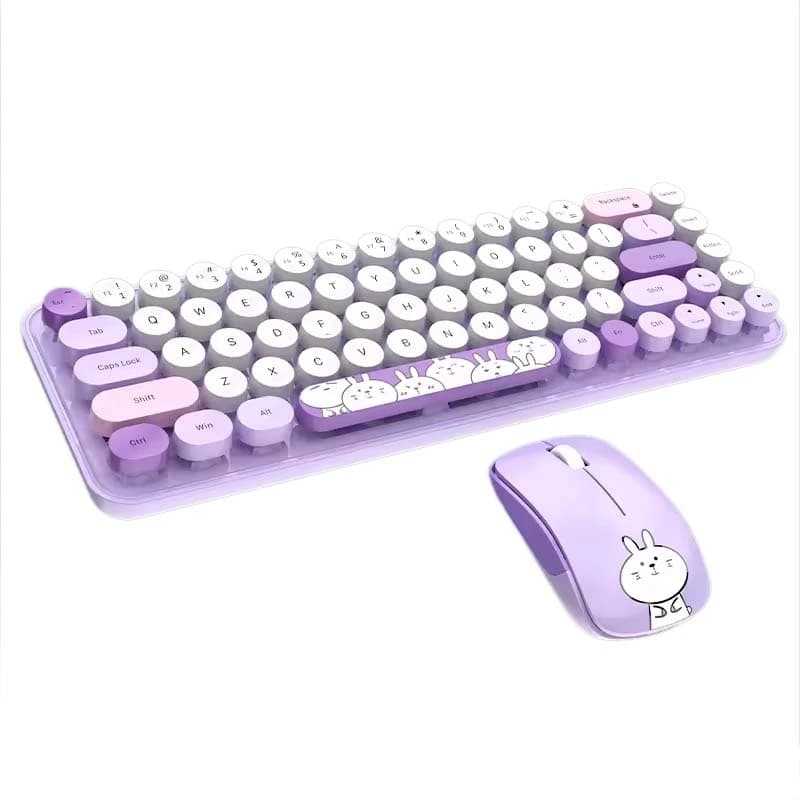 کیبورد و موس پاستلی بی سیم مافی مدل I BEAN PRO