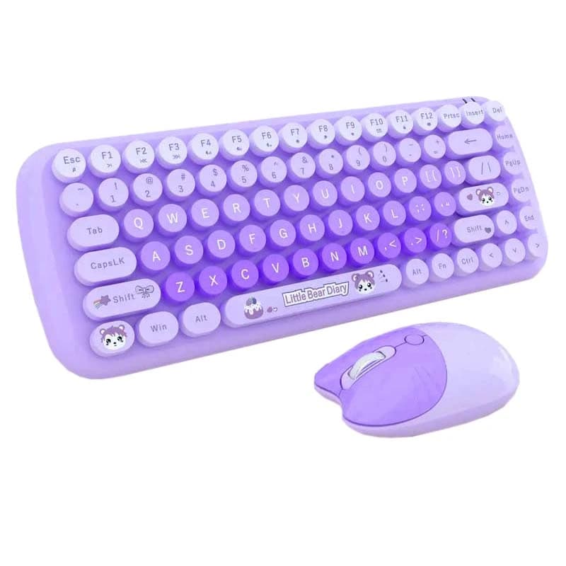 کیبورد و موس پاستلی بی سیم مافی مدل CANDY