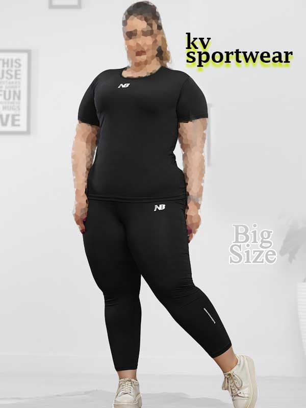 ست تیشرت شلوار سایز بزرگ ورزشی زنانه New Balance