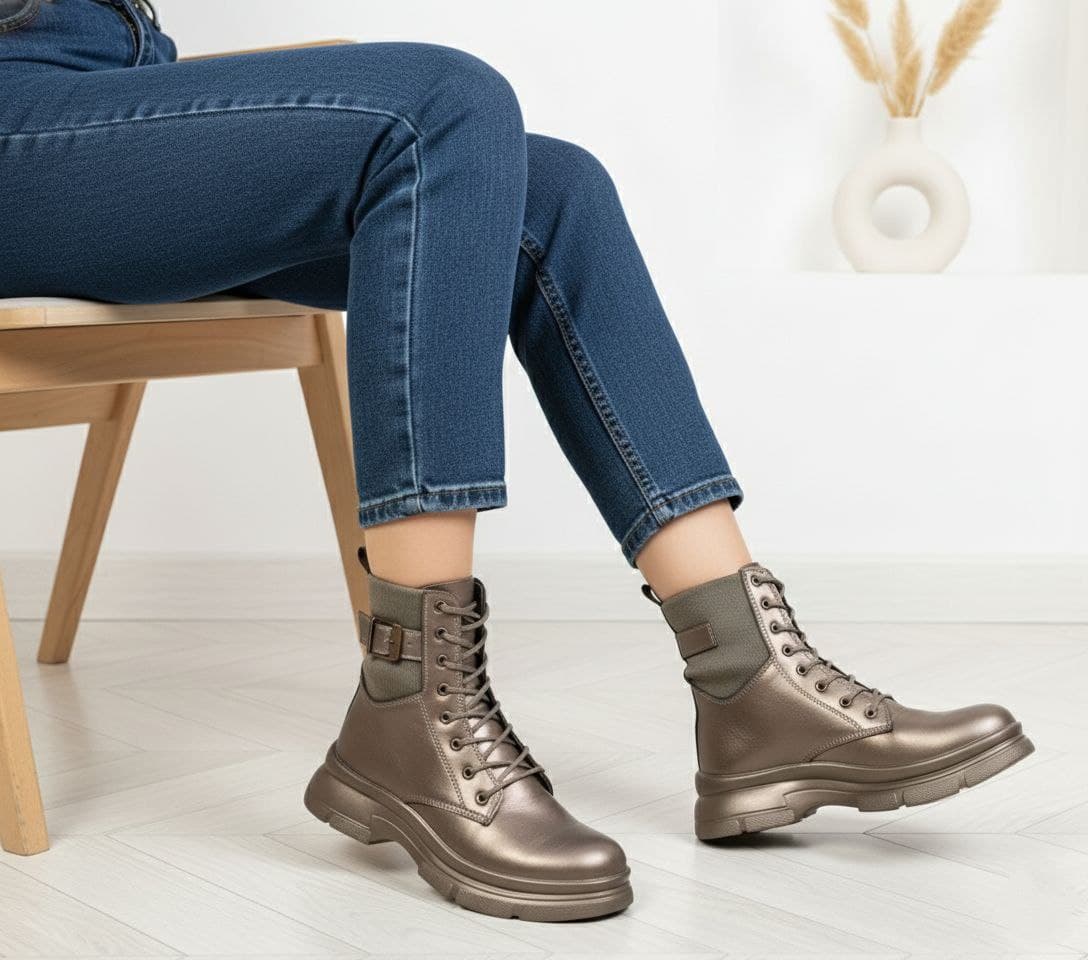 نیم بوت اسپورت دخترانه / زنانه فوق شیک و لاکچری با رنگبندی جذاب