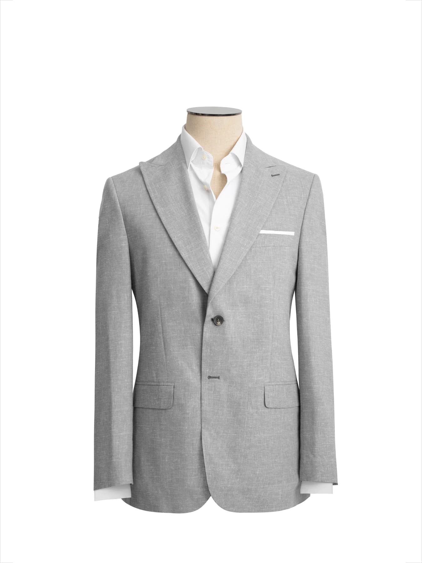 کت تک یقه بلیزر طوسی ال سی من 75