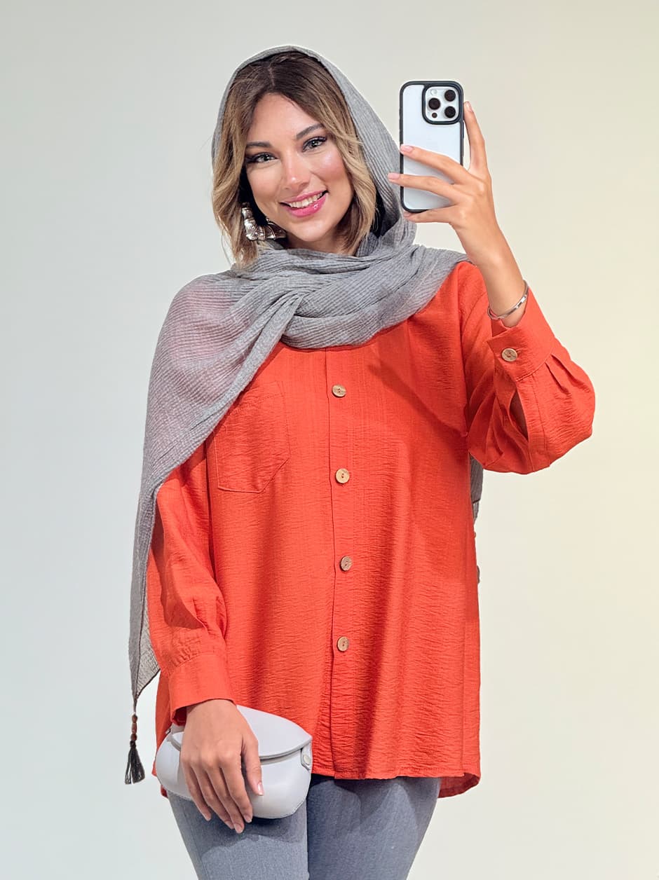 شومیز تک جیب تولید ایواز کد 18911