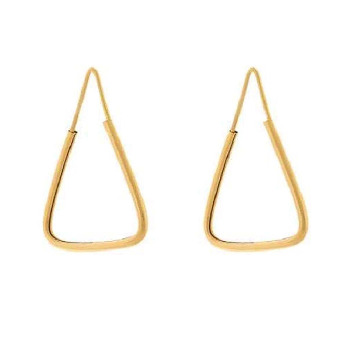 گوشواره طلا زنانه اپال گلد مدل مثلثی آویزی 0141