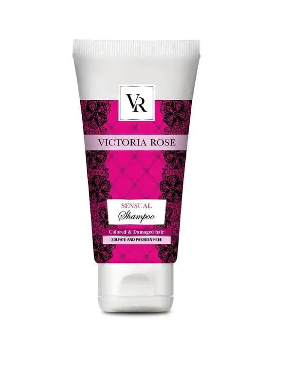 شامپو بدون سولفات موی آسیب دیده و رنگ شده ویکتوریا رز Victoria Rose مدل سنشوال Sensual حجم 250ml