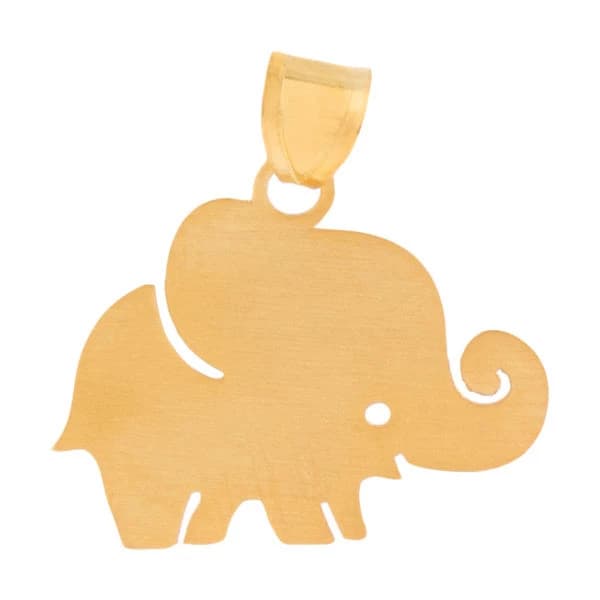 آویز گردنبند طلا 18 عیار شمیم گلد گالری طرح فیل کد SG279