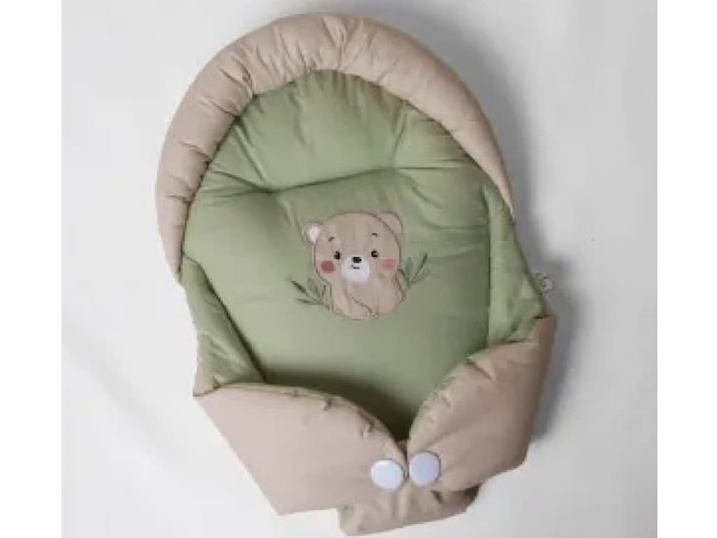 قنداق سوئیسی (آغوش گیر) نوزادی طرح پیکه خرس سبز الا ELA