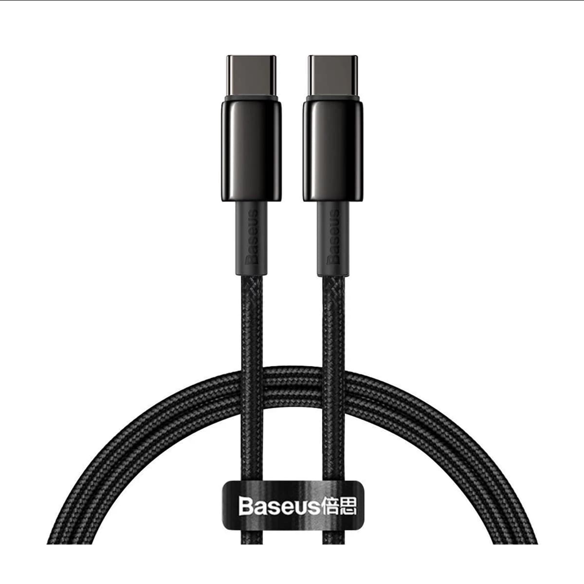 کابل دو سر تایپ سی باسئوس مدل Tungsten Gold طول 1 متر