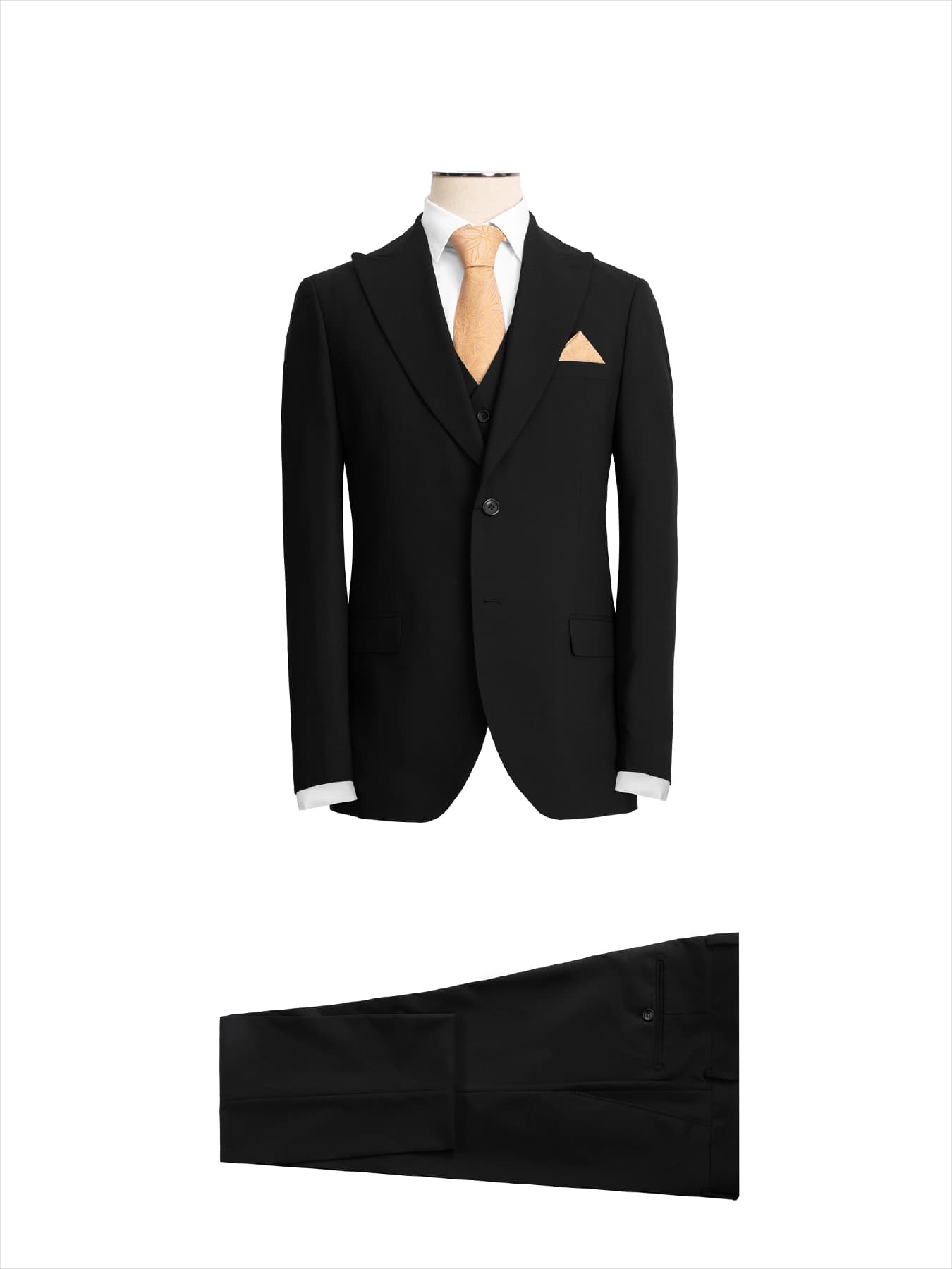 کت و شلوار و ژیله مشکی ال سی من 51