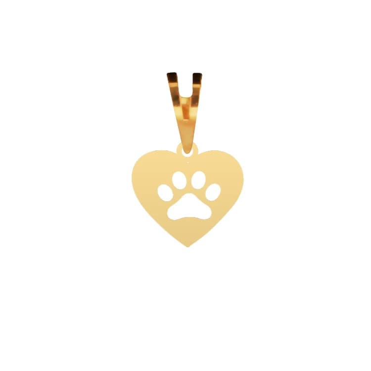 آویز گردنبند طلا عیار 750 شمیم گلد گالری طرح رد عشق کد P-170