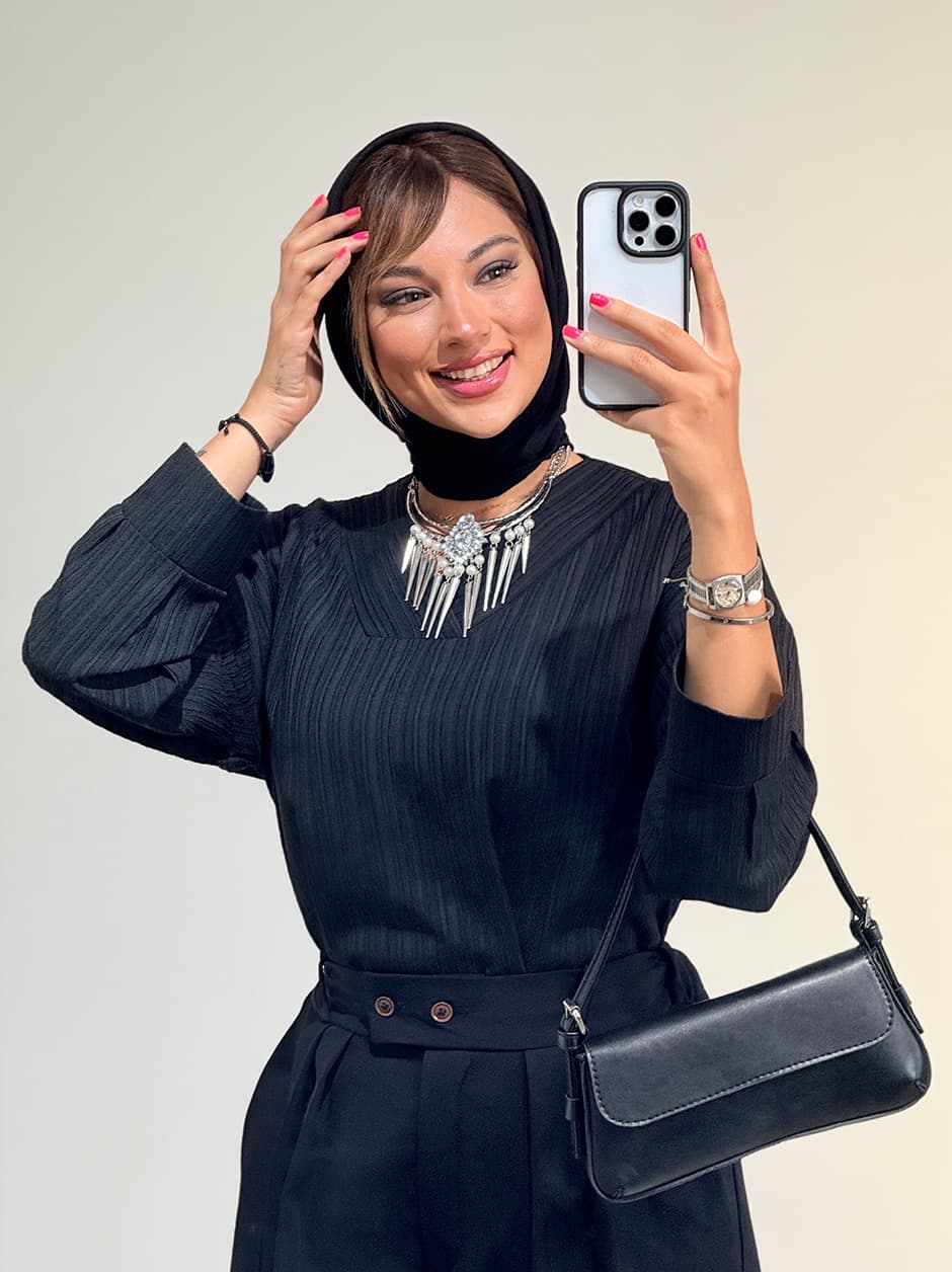 شومیز یقه هفت تولید ایواز کد 19020