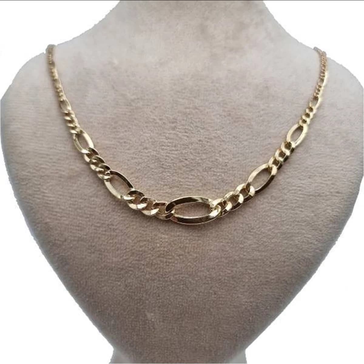 گردنبند طلا زنانه اپال گلد مدل زنجیر فیگارو کونیک کد sh0271