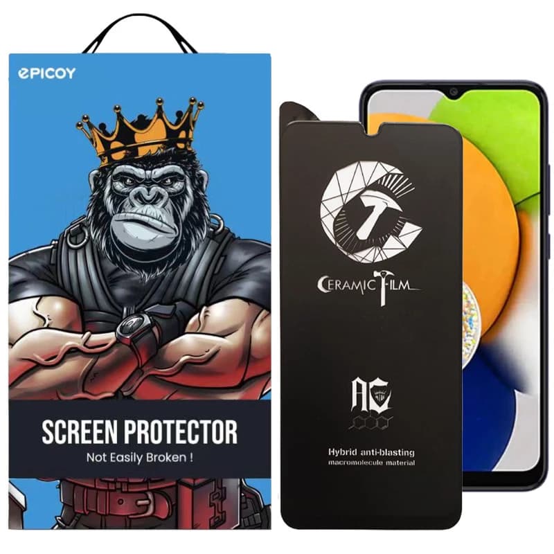 محافظ صفحه نمایش سرامیکی گوشی سامسونگ Galaxy A03s/A03/A03 Core/A02s/A02/F02s/M02/F12/F23/M02s/M33 5G/M23/F23 5G/M13 4G/F13 4G اپیکوی مات مدل CR7-M