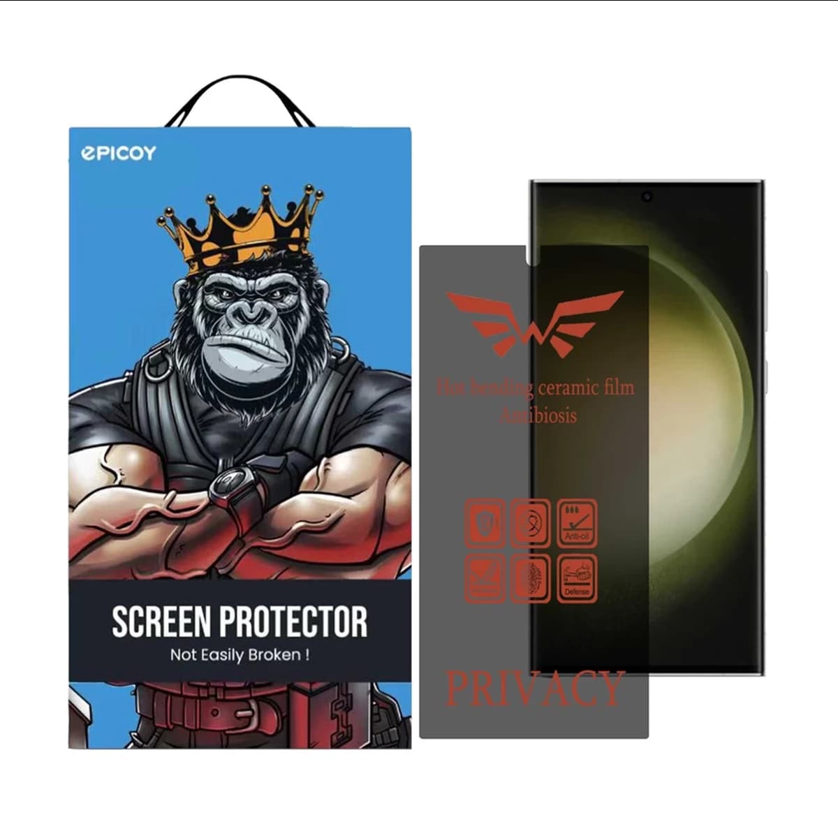 گلس گوشی سامسونگ Galaxy S23 Ultra - S22 Ultra اپیکوی مدل pri پرایوسی