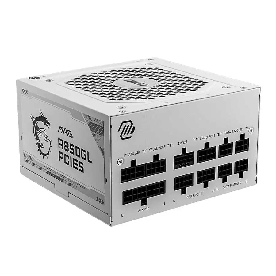 پاور ام اس آی مدل MAG A850GL WHITE PCIE5 ATX3.1