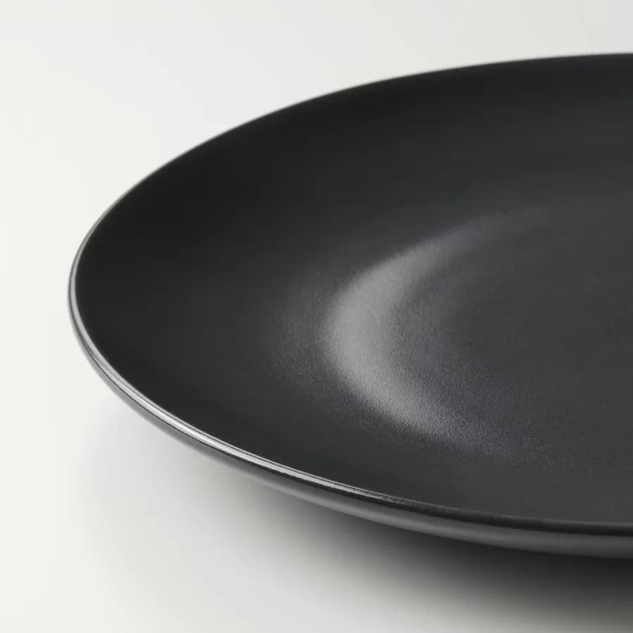 سرویس 18 پارچه غذاخوری ایکیا FARGKLAR خاکستری تیره مات