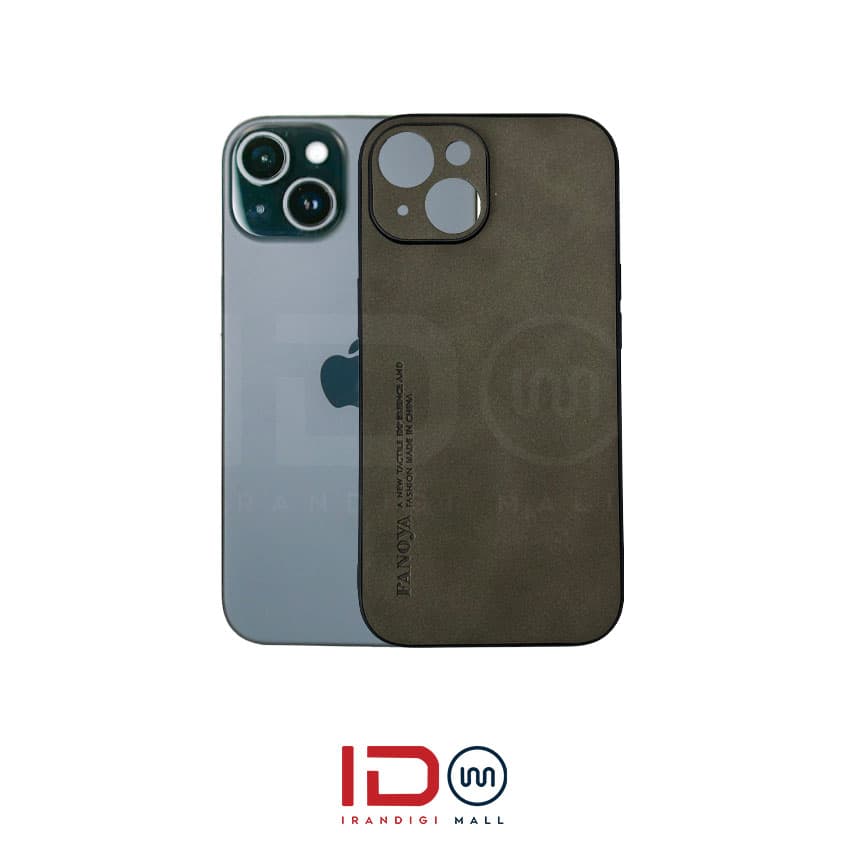 قاب چرمی لاکچری گوشی ایفون مدل IPHONE 15 برند FANOYA