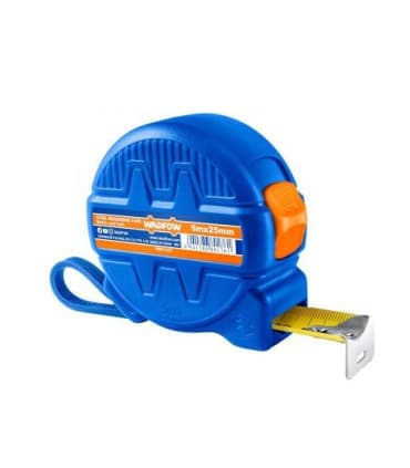 متر 5 متری نوار زرد عرض 25 میلیمتر حرفه ای وادفو WADFOW مدل WMT4330