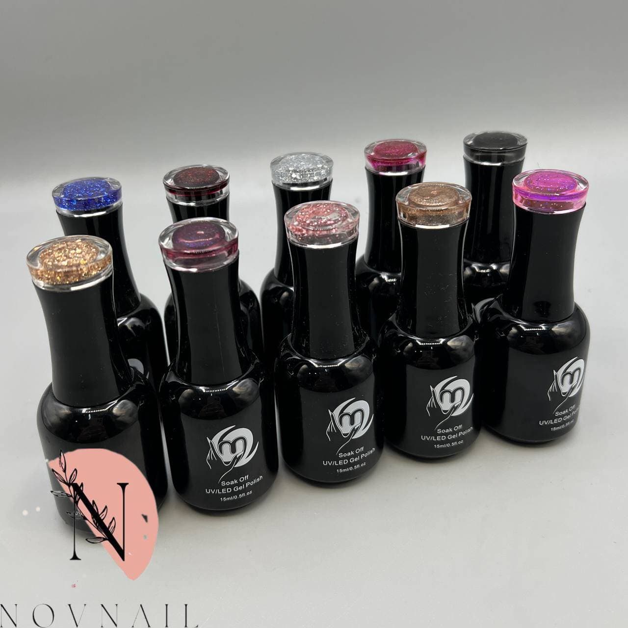 لاک ژل ام تو پکیج (p9) تخفیفی رنگای شاینی