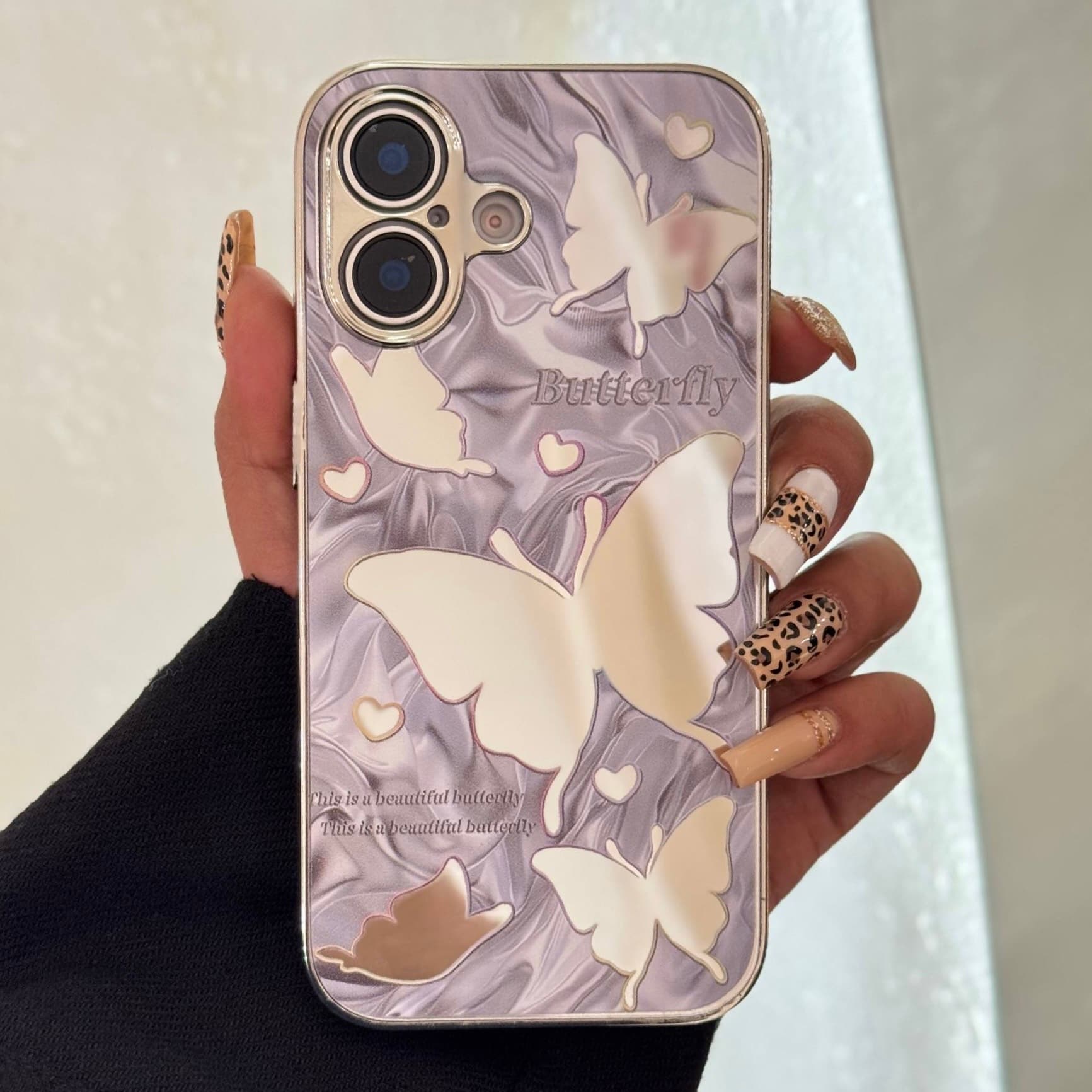 قاب آیینه ای پروانه طوسی