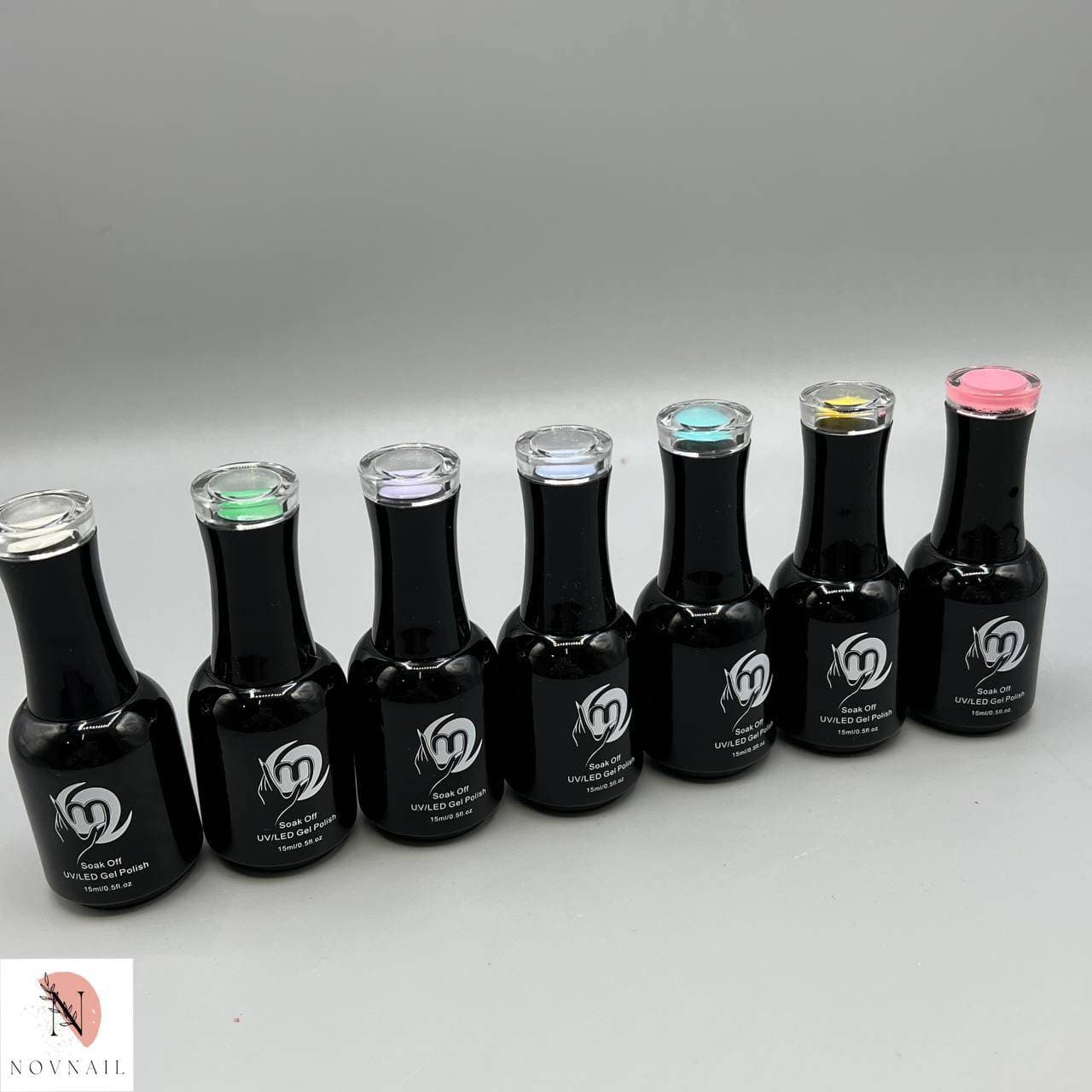 لاک ژل ام تو پکیج (p8) تخفیفی رنگای پاستلی