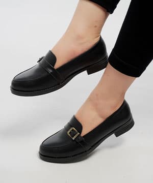 کفش کالج زنانه سگک دار کد 23659