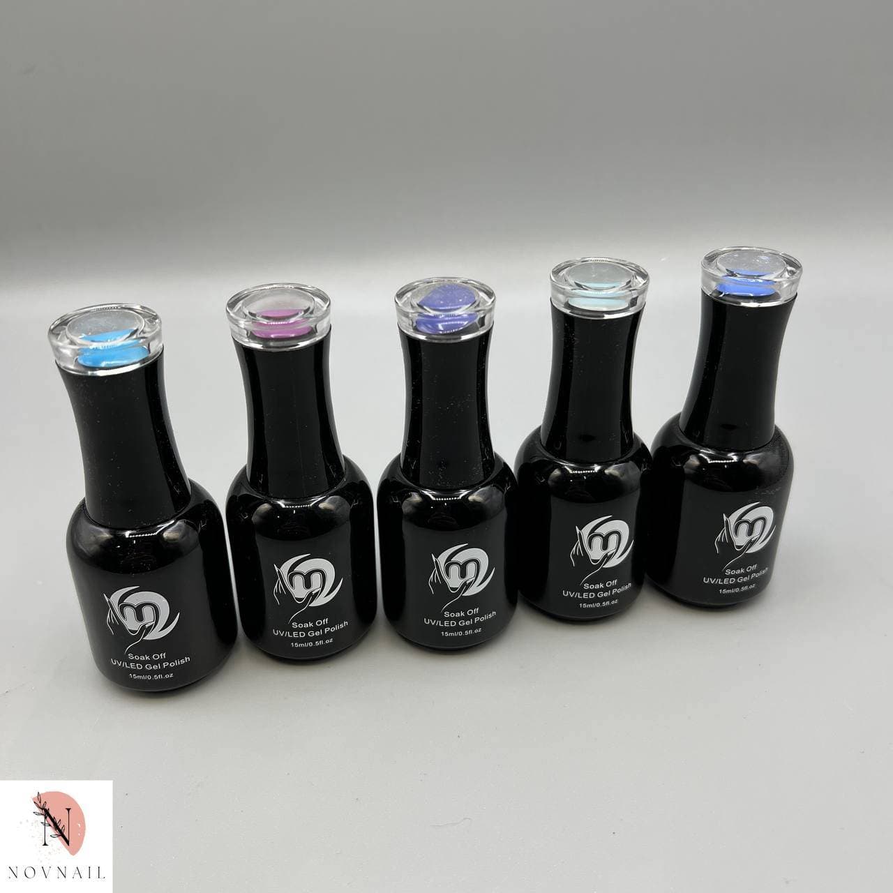 لاک ژل ام تو پکیج (p4) تخفیفی رنگای بنفش آبی m2