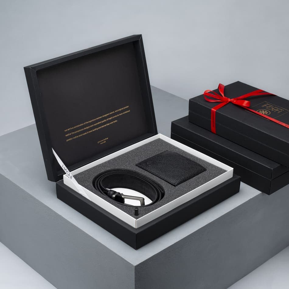 ست چرم پیمان (کیف جیبی، کمربند)