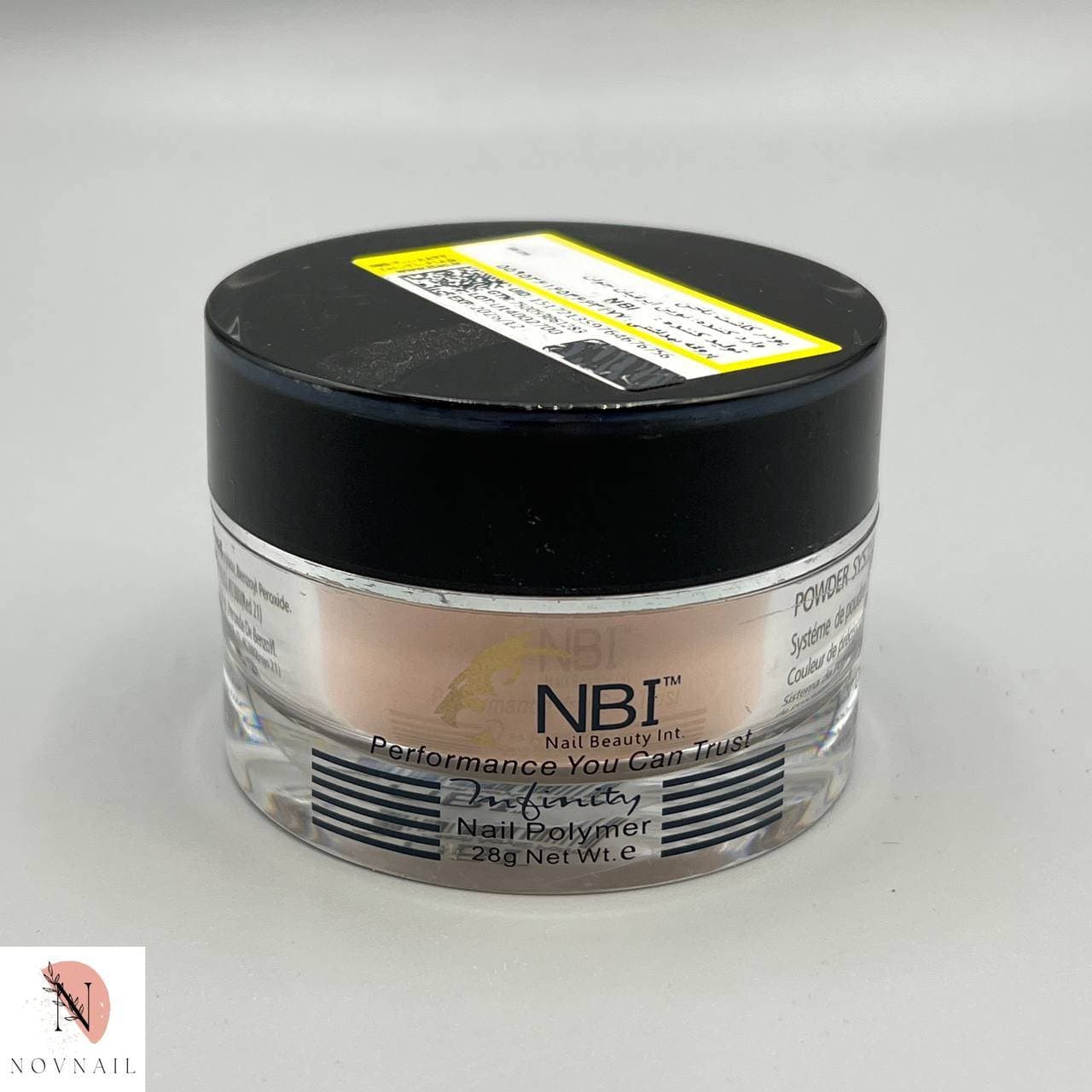پودر کاشت ناخن 28گرمی ان بی ای هلویی NBI