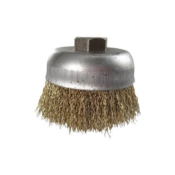 فرچه ( برس ) سیمی کاسه ای افشان طلایی ساب ایران قطر 7.5 سانتی متر