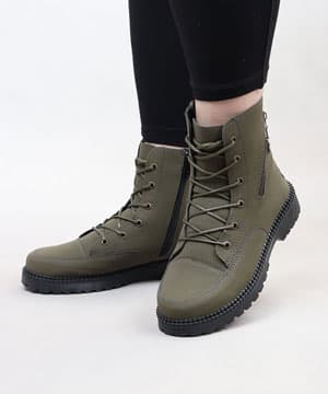 نیم بوت بغل زیپ خاویاری کد 21124