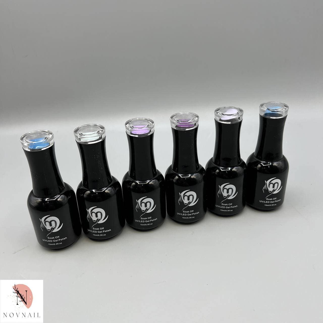 لاک ژل ام تو پکیج (p3) تخفیفی رنگای بنفش آبی m2