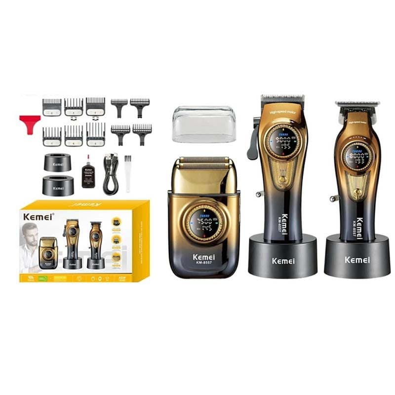 ست 3 قلو ماشین اصلاح کیمی Km-8557